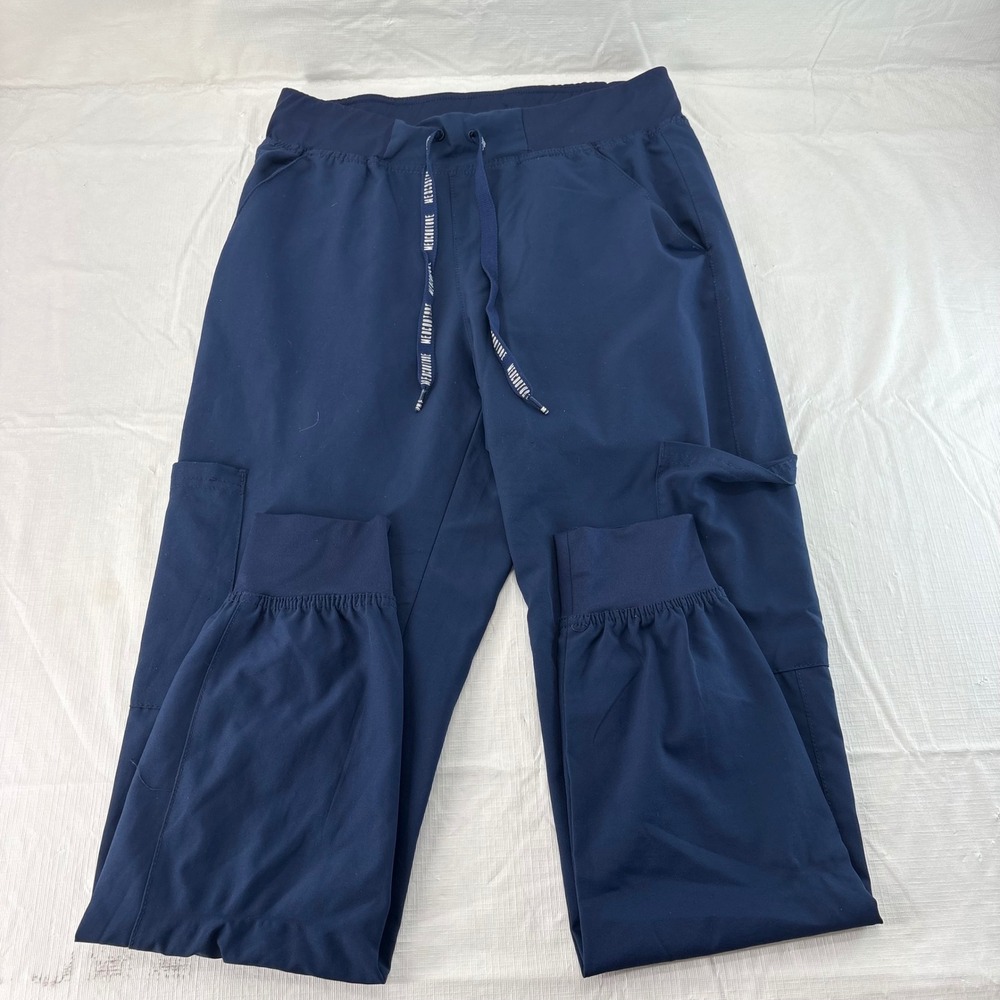 Med Couture Insight 2711T Navy Blue Scrub Joggers Womens Tall Small ST